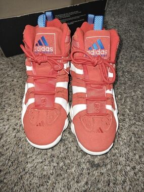 adidas Kids Red High-Top Sneakers